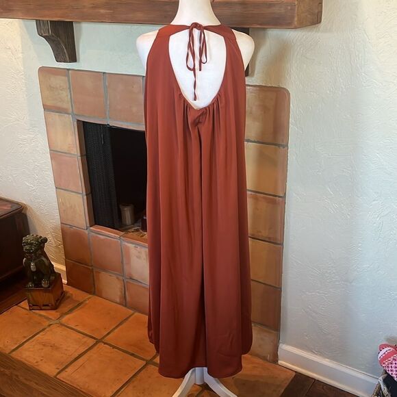 Banana Republic Factory OPEN-BACK JUMPSUIT, Rustic Orange, size XL - Picture 5 of 8